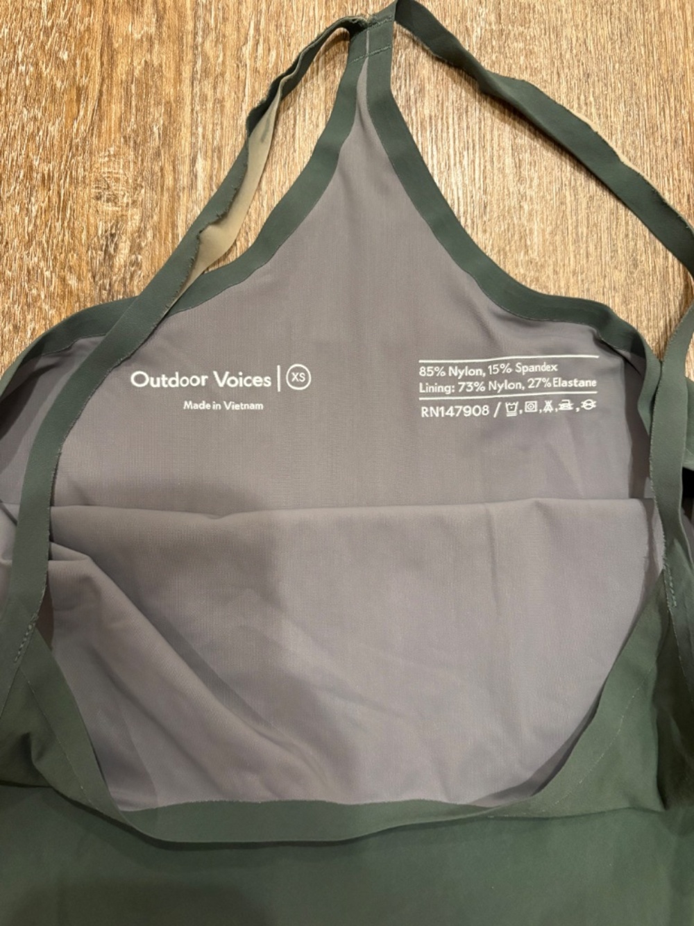 Outdoor Voices Exercise Dress - Dark Green / Spruce [XS] - Picture 4 of 6
